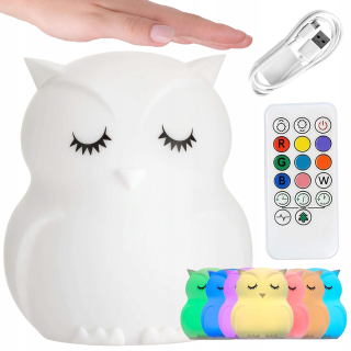 Gockowiak biela nočná lampa